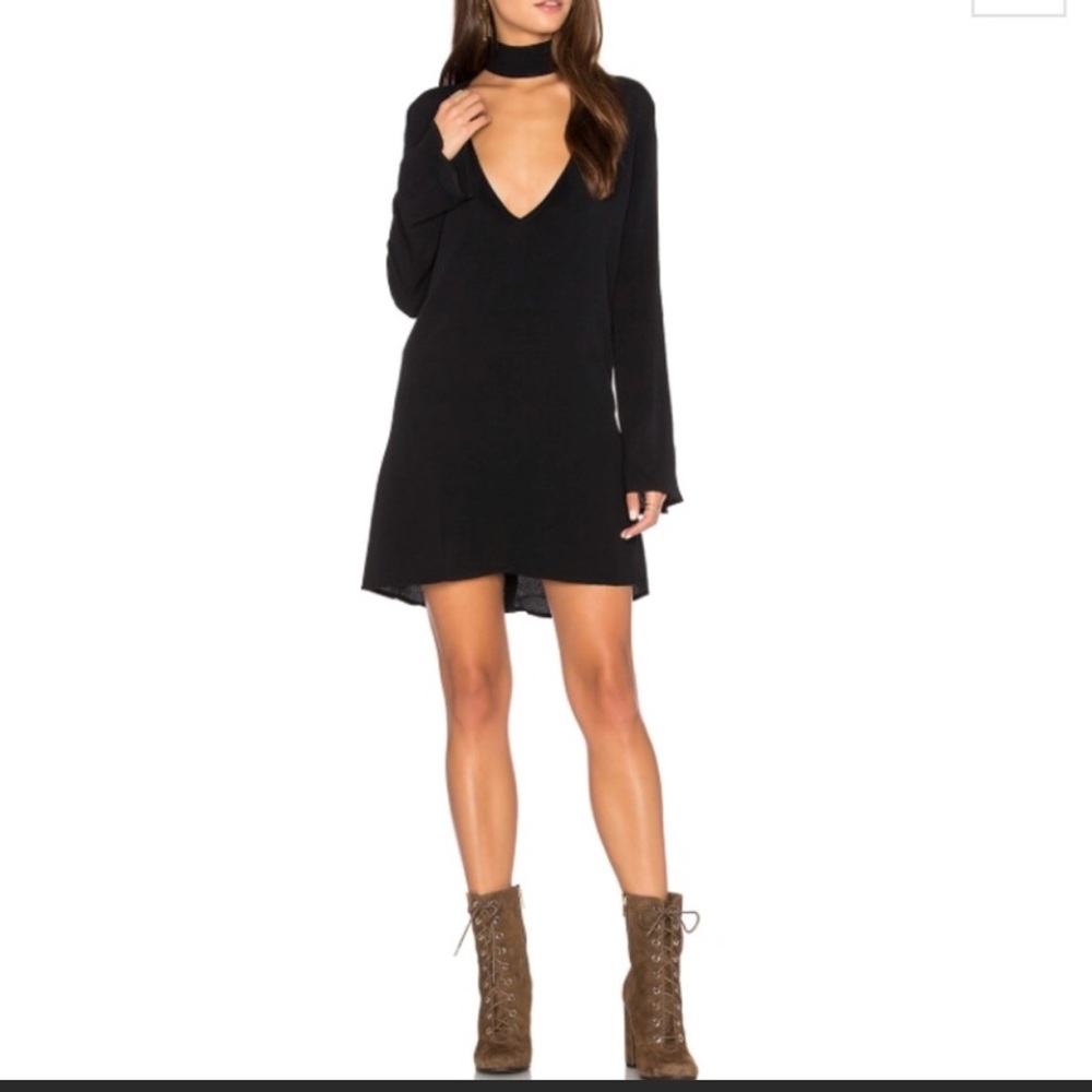 NWT Flynn Skye black choker dress size small